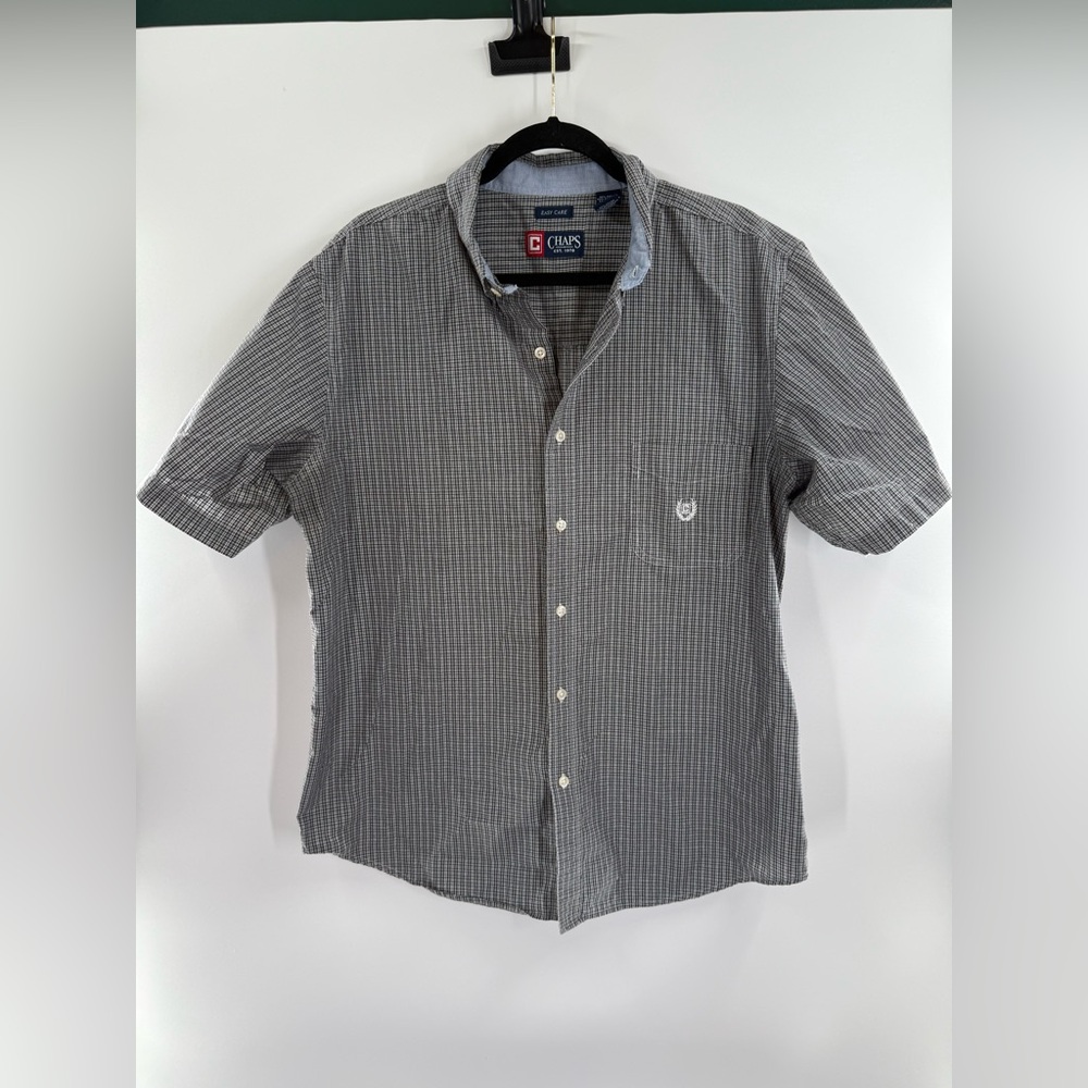EUC Chaps Easy Care Plaid Easy Care Shirt - Picture 2 of 6